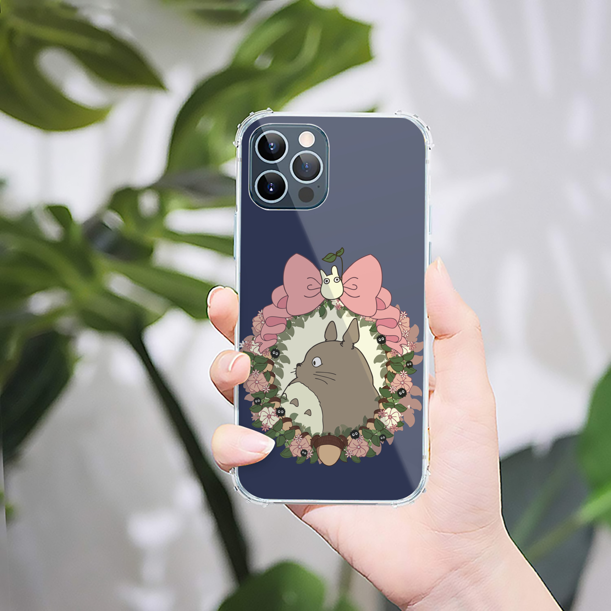 （画像用） となりのトトロ 草壁メイ 草壁サツキ My Neighbor Totoro Satsuki Kusakabe Mei Kusakabe 【iPhone 12シリーズ対応】透明スマホケース（クリアソフトケース）